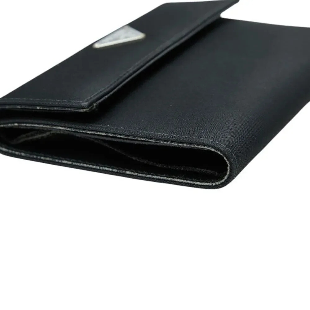 Prada Triangle Logo Trifold Wallet